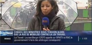 Les parapluies de Covico pour BFMTV